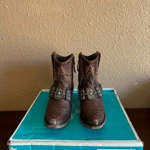 Lane Silver Mesa Cowgirl Booties